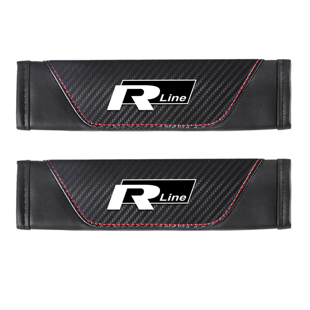 T30Car Seat Belt Cover Auto Cushion Safety Belts Shoulder Protection Valve Cap For Volkswagen MK4 GTI Golf 6 Motion Passat CC Jetta