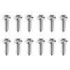 12шт. Винты накладки для гитары - серебристые