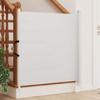 Retractable Pet Gate White 82.5x125 Cm