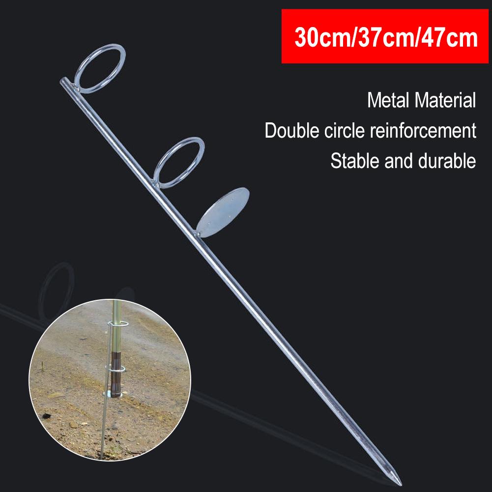Морской держатель для удилища, держатель для спиннинга, штекер для грунта 30/37/47 см, держатель, простой уличный держатель для удилища, штекер для грунта с двойным кольцом