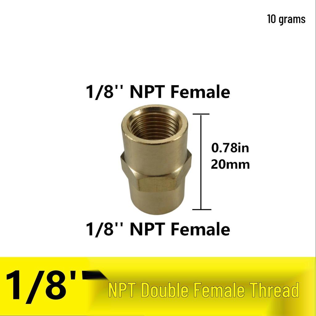 Латунный переходник для трубы, наружная резьба NPT 1/2", шестигранник 1", наружная резьба NPT