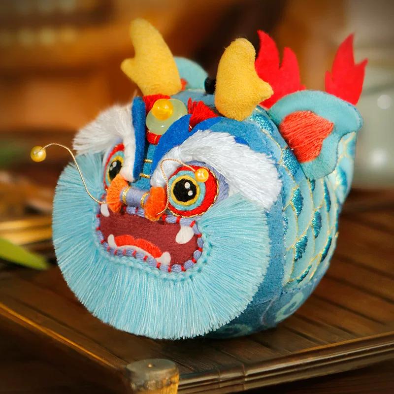 Dragon Boat Festival Sachet Perfume Bag Handmade DIY Material Package Embroider Dragon Carp Ping An Fu Creative Pendant Gift