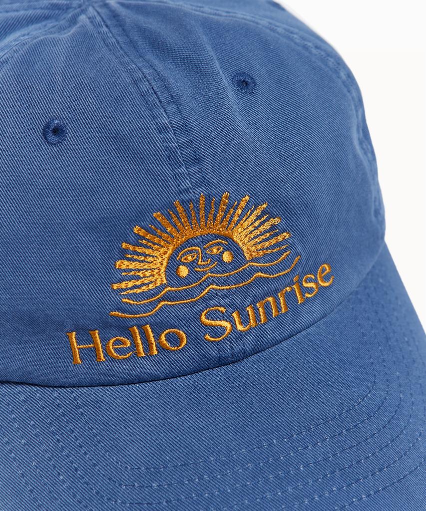 HELLO SUNRISE Кепка-бейсболка с вымытым логотипом Og_Морской синий