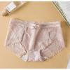 Sweet and Comfortable Fit Bow Pants Breathable Hollow Out Sexy Cotton Low Waist Lace Triangle Pants
