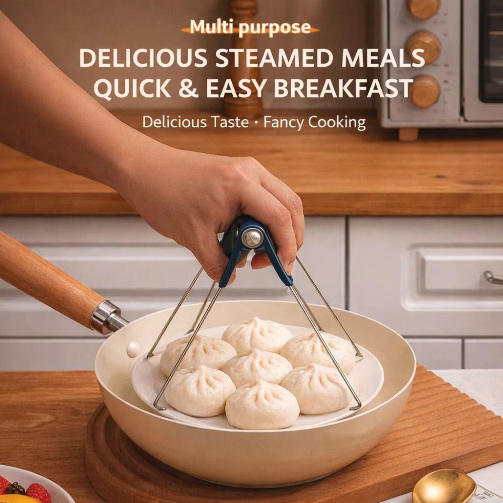 Porous Ceramic Steaming Plate Round Porcelain Steamer Creative Steamed Dumplings Tray Household