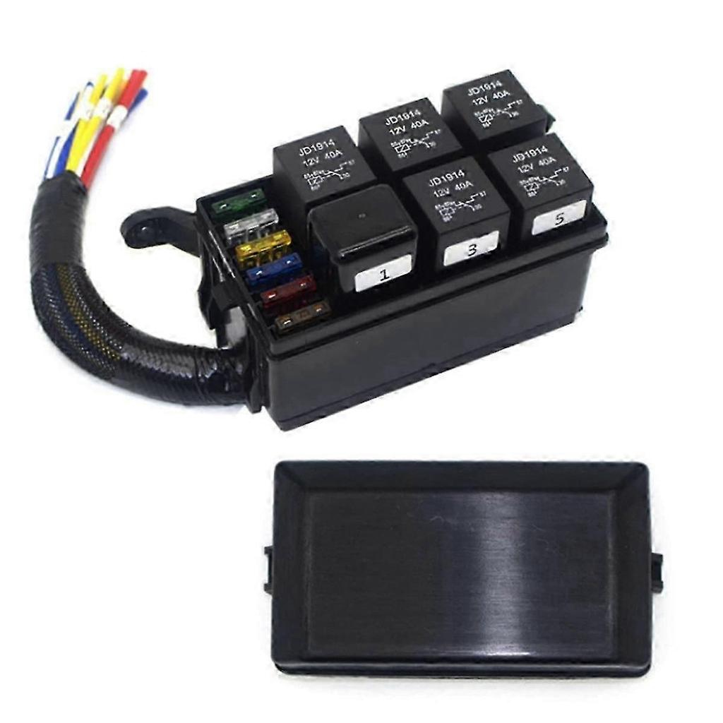 6-Way Fuse Box Modification Relay Module 12V for Vehicles