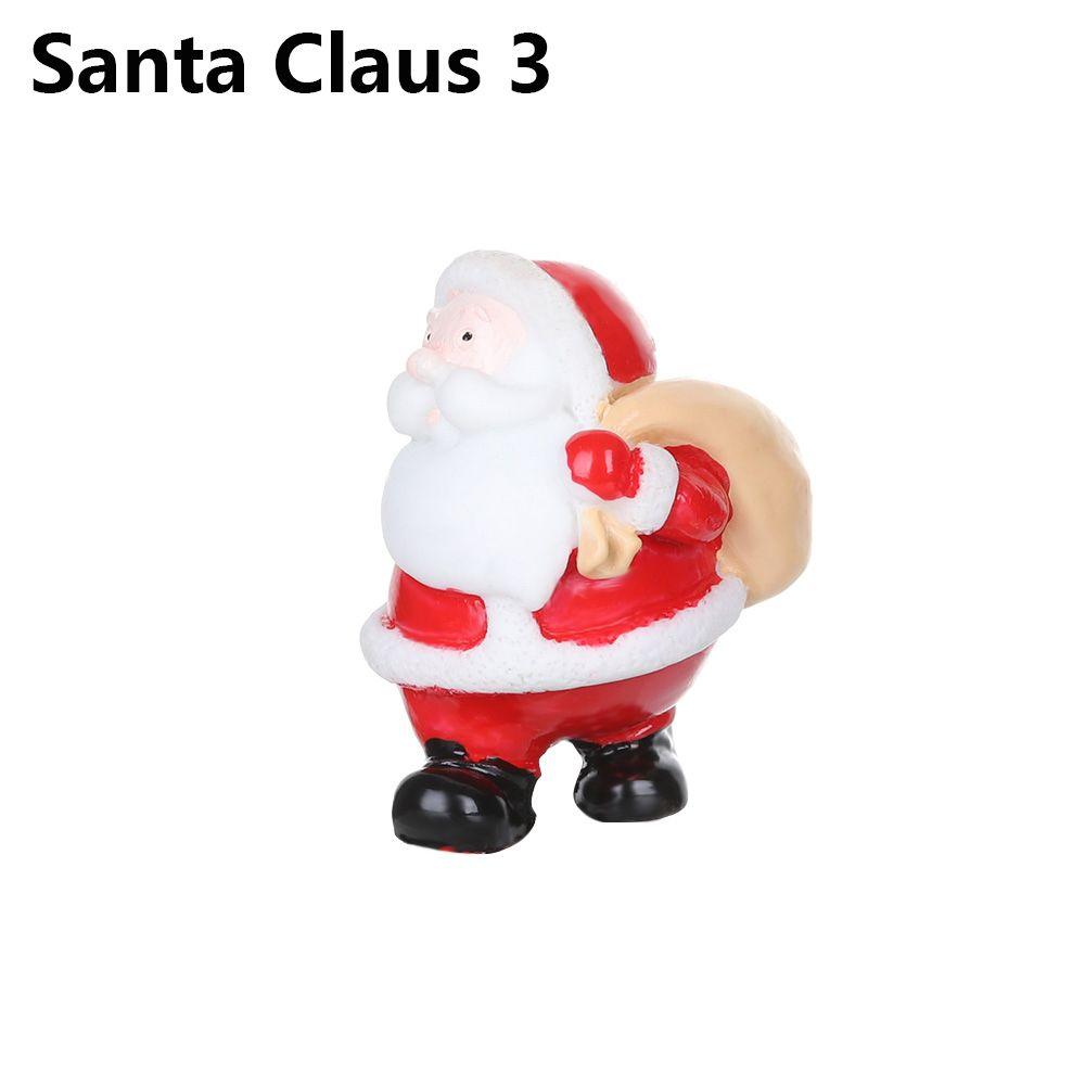 Garden Bonsai Decor Home Decorations Christmas Figurines Xmas Tree Miniature Snowman Santa Claus