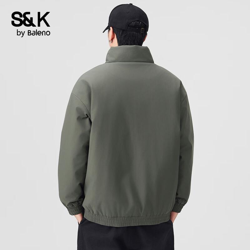 Мужская зимняя утепленная куртка Baleno S&K Collection с воротником-стойкой