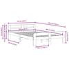 VidaXL Cadre de lit sans matelas 120x190 cm bois de pin massif 855490