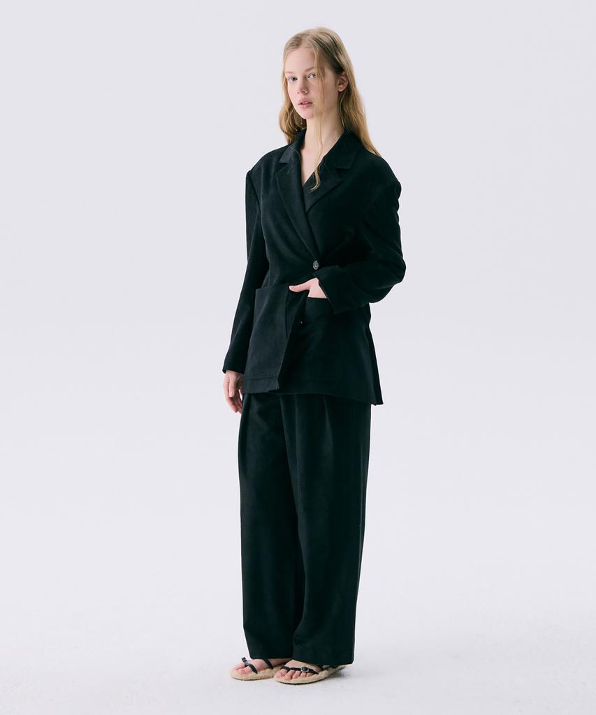 WNDERKAMMER 25 Corduroy Wide Pants_Black