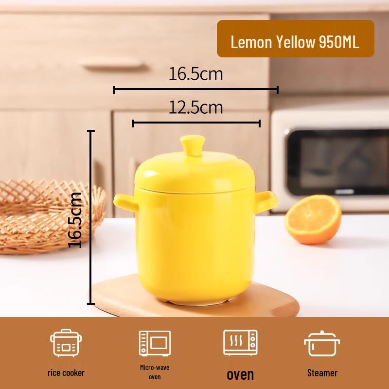 Керамическая кастрюля с двойной крышкой