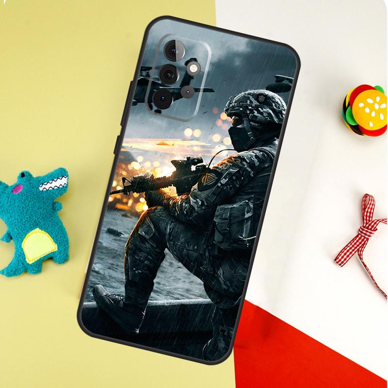 Tactical Swat Gear Pattern For Samsung Galaxy A53 A33 A13 A54 A34 A14 A55 A35 A15 A05 A06 A16 A22 A32 A52 Phone Case