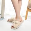 Ladies Autumn and Winter New Cute Imitation Rabbit Fur Slippers Home Home Wear-resistant Non-slip Spring Slippers Shoes