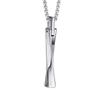 Branded Bar Necklace for Simple Tungsten Twisted Stick Mirror 316L Surgical Stainless 60cm Gift Men, Pendant, Y-Shape, Silver, Gold, Black,
