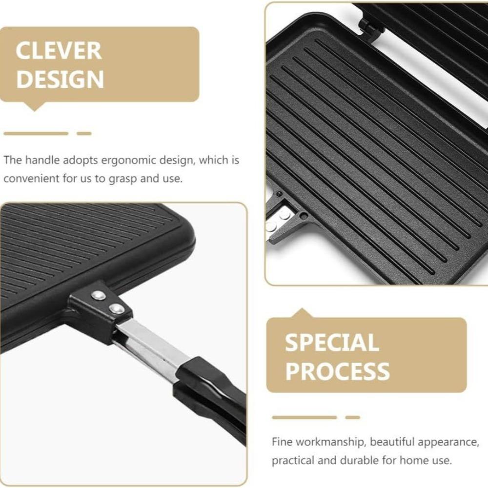 Aluminium Zinc Zinc Alloy Breakfast Sandwich Baking Pan Heat-resistant Sandwich Maker Waffle