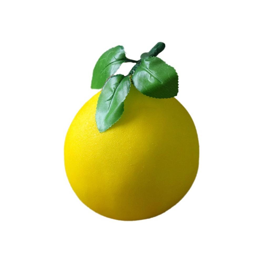 Yellow/Green Fake Grapefruit Lifelike Artificial Fruit Pomelo Fruit Ornament Cabinet Photography