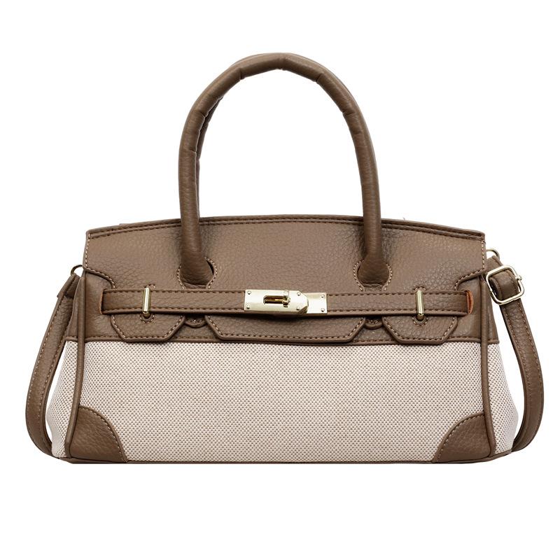 Модная и нишевая ручная сумка Kelly с цветовыми блоками, сумка через плечо