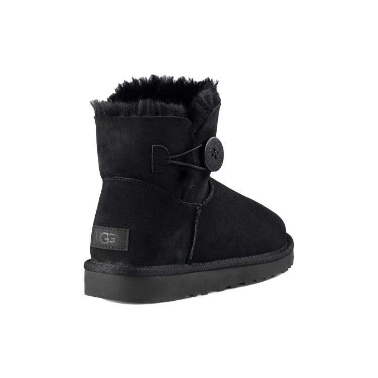 UGG Мини-ботинки Bailey Button Черные Женские 1016422-BLK