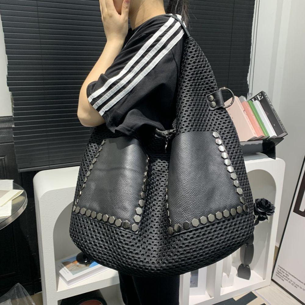 Genuine Leather Tote Bags for Women Luxury Designer Designer Large Capacity Shoulder Bags Fashion Trend Woven Handbags
