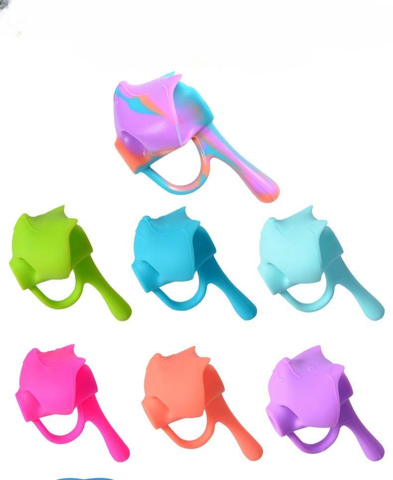 3 шт. Корректор для захвата карандаша для детей младшего школьного возраста Начинающий Пишущая ручка Рукав Захват для позиционирования пяти пальцев Рукав для карандаша рандомизация