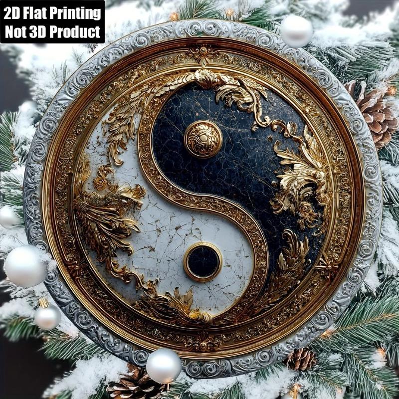 Металлическое настенное искусство Инь-Ян для дома, гостиной, пространства для медитации