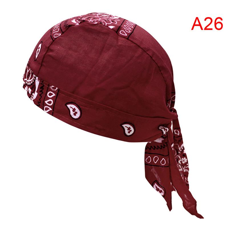 Женская и мужская бандана, хлопковая унисекс-бандана, кепка с принтом Durag, модный пиратский платок на голову
