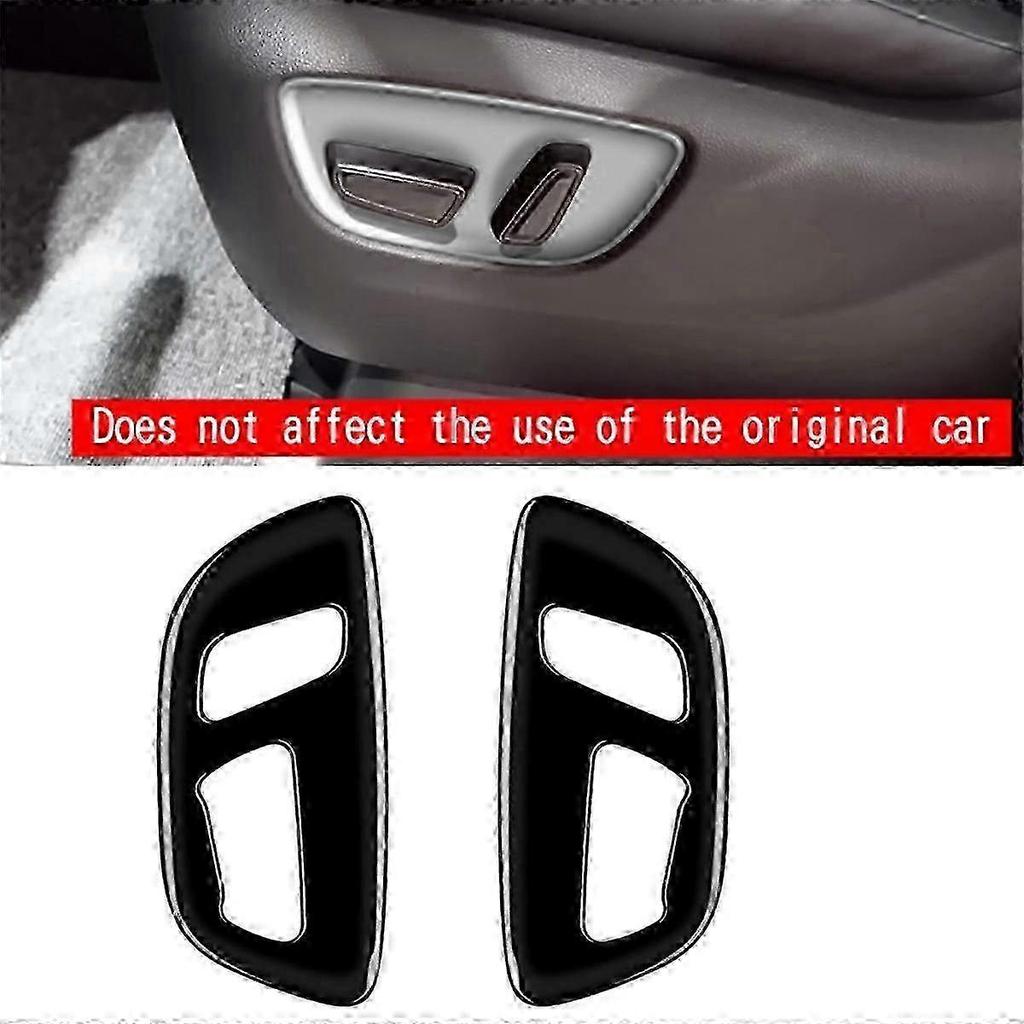 Car Bright Black Electric Seat Button Panel Frame Interior Trim Accessories for Alphard/Vellfire 40 26-27s