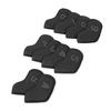 10PCS Golf Head Protective Covers Waterproof PU Material Golf Putter Headcover Guard Set for Outdoor Use Black
