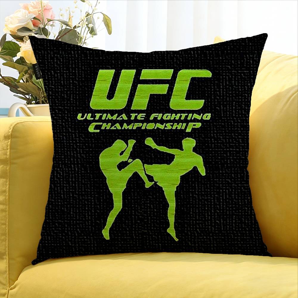 Подушка квадратная с логотипом UFC Combat Разные размеры Для автомобиля, дома, спальни