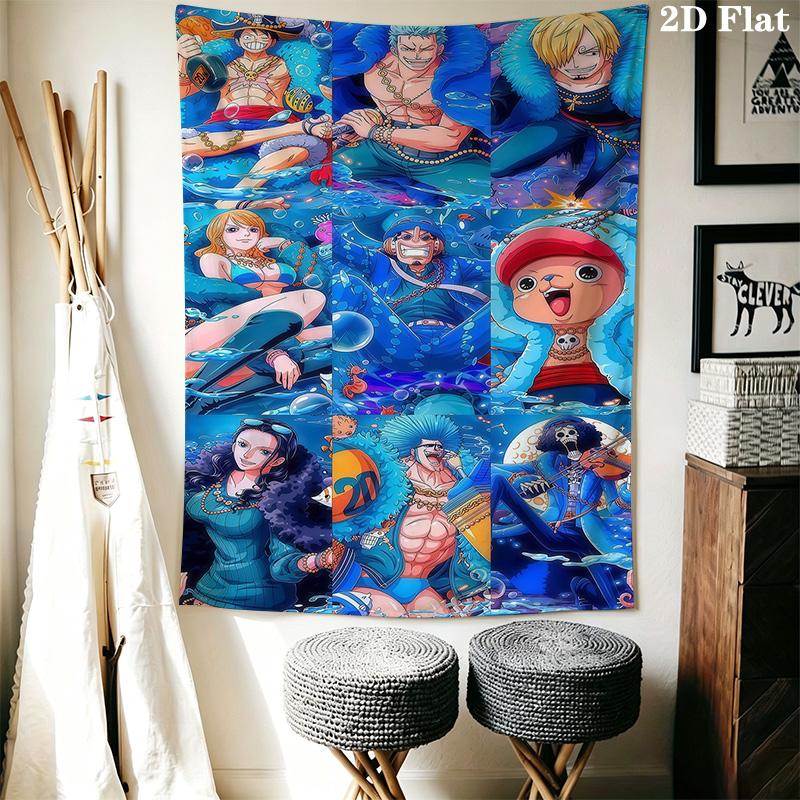 One Piece Adventure Begins Tapestry Background Cloth Wallmounted Homestay Soft Decoration Tapestry Christmas Gift Work Of Art