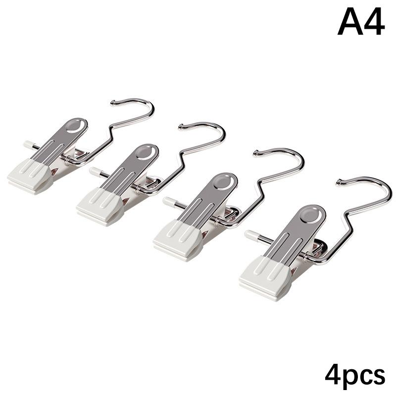 10 шт., зажим для одежды из нержавеющей стали, универсальный органайзер для обуви, прищепки для одежды, крючки для стирки, домашнее хранение одежды, полотенец