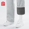 MINISO Men's Winter Warm Fleece-lined Straight-Leg Sweatpants