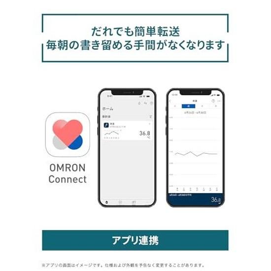 Omron Electronic Thermometer MC-6800B Predictive Type 15 Seconds App Integration Easy Data Transfer connect Compatible