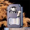 Kerosene Mecha New Retro No Fuel Windproof Lighter Metal Rocker Lighter Metal Cigarette Lighters GZW