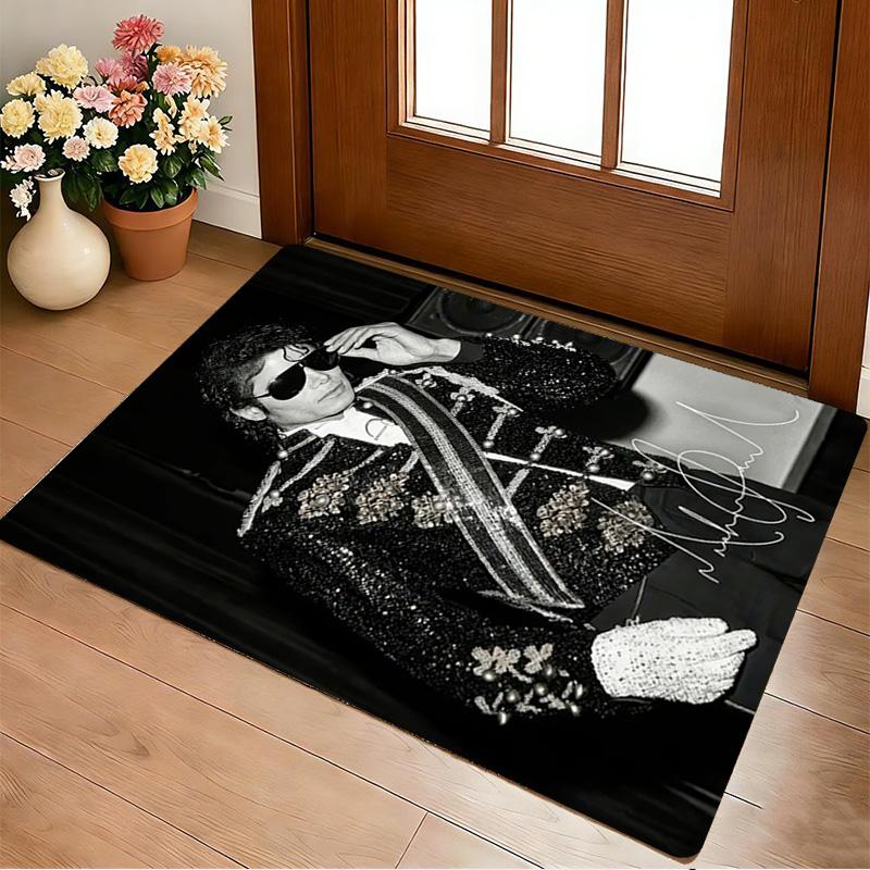 Michael Jackson Living Room Nonslip Area Rug Soft Carpet For Bedroom Gameoom Playroom Sofa Office Home Decor Doormat