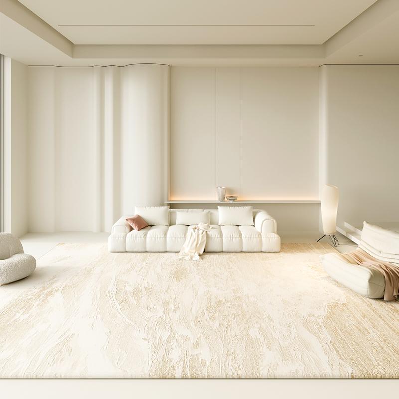 Large Area Living Room Decoration Plush Carpet Fluffy Soft Lounge Floor Mat Cream Style Rugs for Bedroom Home Thick Washable Rug