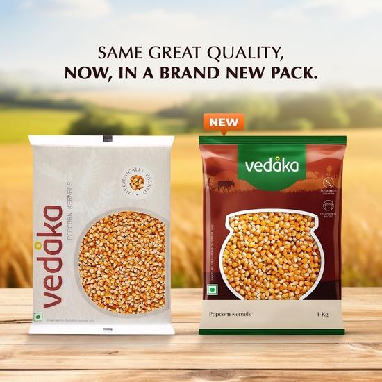 Зерна попкорна Vedaka | Готовы к приготовлению | 1 кг