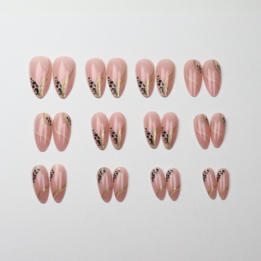 Французский миндаль с леопардовым принтом: Горячая Девушка Полоски и Сладкий Крутой Стиль