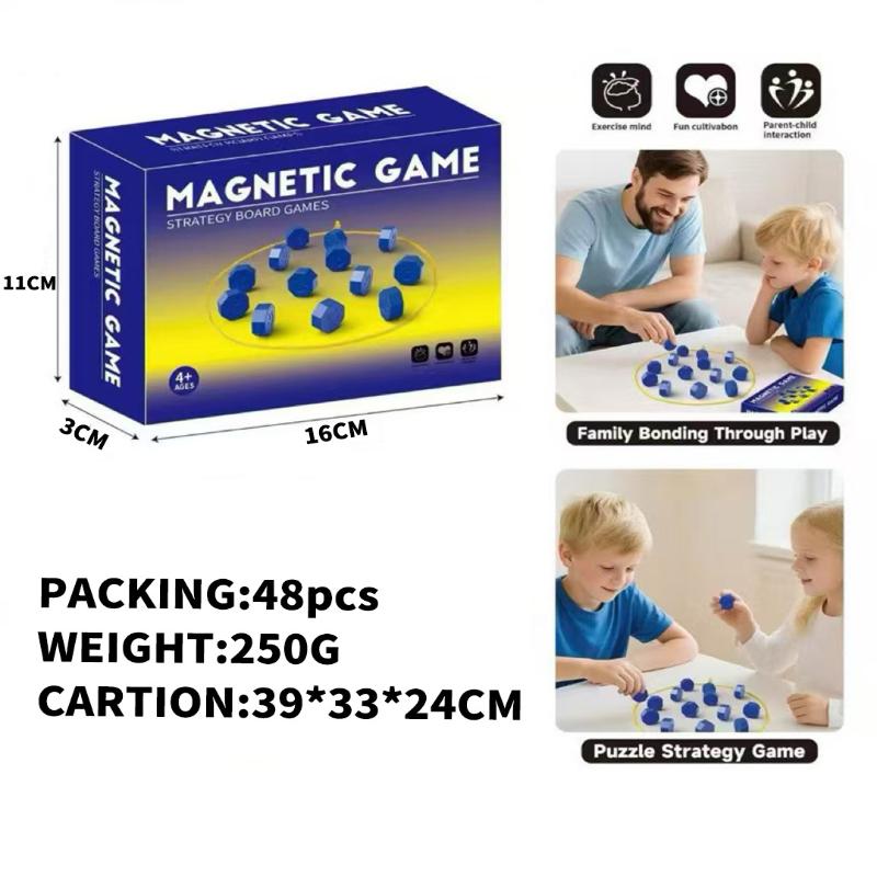 Игры для вечеринки Игра с магнитными камнями Интерактивная магнитная доска Стратегическая игра для семьи, детей, взрослых Портативный игровой набор с магнитными камнями