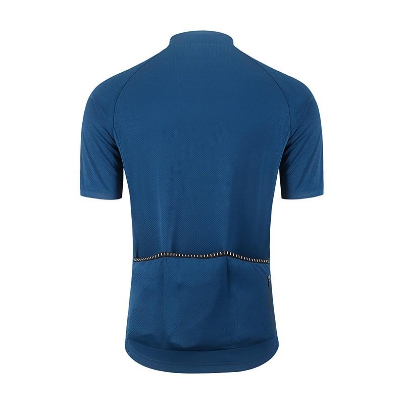 Mens Cycling Jersey Short Sleeve Breathable Quick-Dry Mountain Bike Sport Shirt Round Neck Half Zip