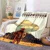 Yellowstone Theme Printed Blanket - Perfect for Couch, Bed, Travel & Outdoor Use | Machine Washable, Cozy & Durable.