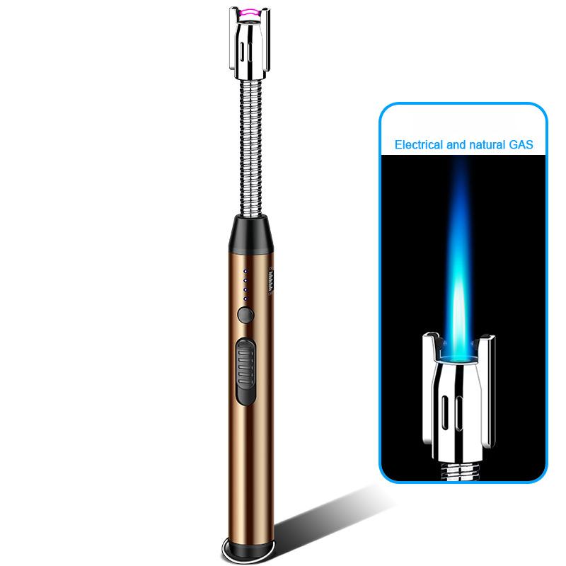 Импульсно-дуговая плазменная и реактивная горелка двойного назначения с возможностью свободного вращения и регулируемым размером пламени, надувная газовая зажигалка