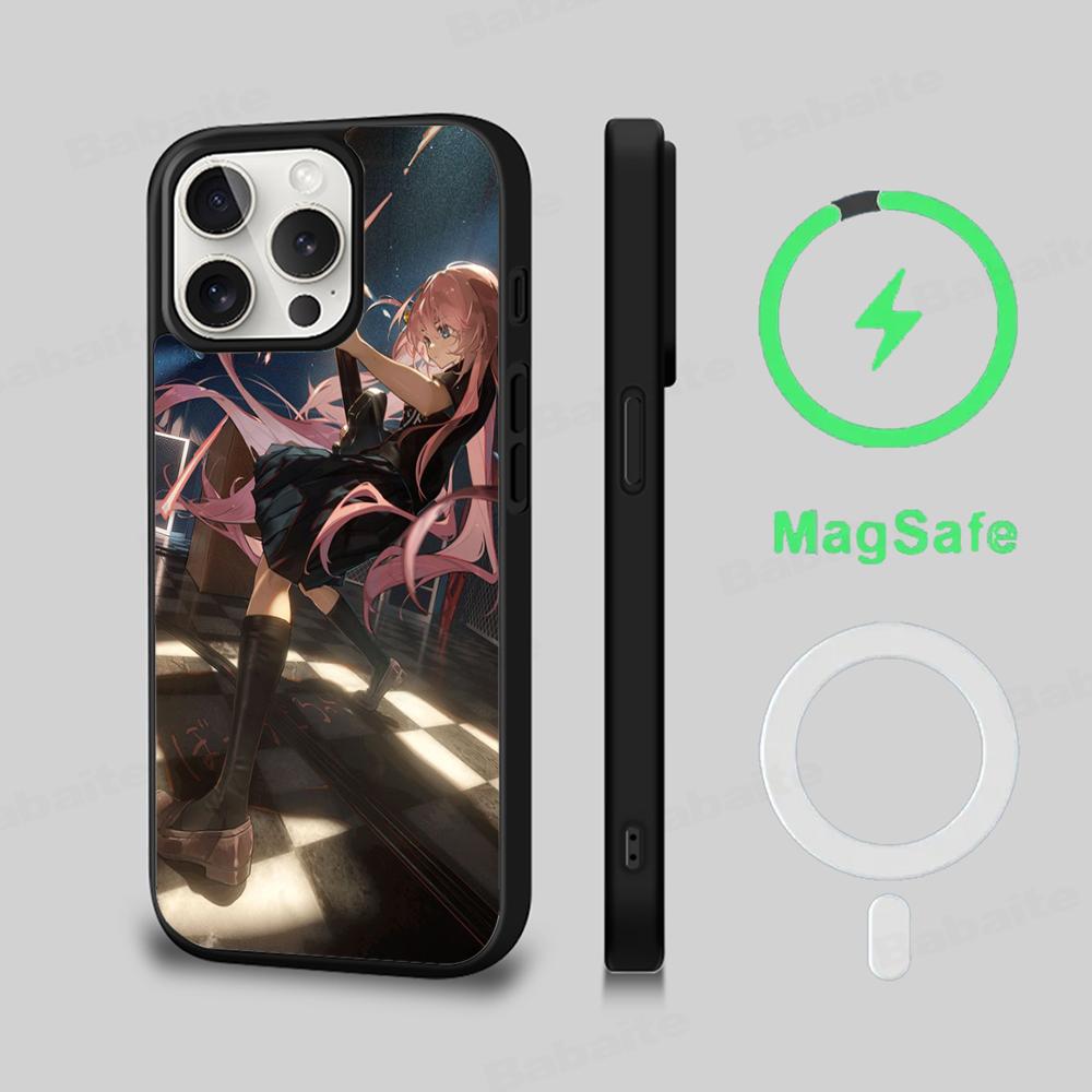 Anime B-Bocchi The Rock Phone Case Magnetic Case For IPhone 16 14 13 12 11 15 Pro Max Plus For Magsafe Wireless Charge Cover