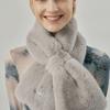 Molliolli Molli Ring Faux Fur Muffler [Light Grey]_molliolli Ring