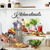 Настенные наклейки «Фрукты и кухонная утварь», Съемные, антистатические, водостойкие, самоклеящиеся ПВХ-декали для декора кухни