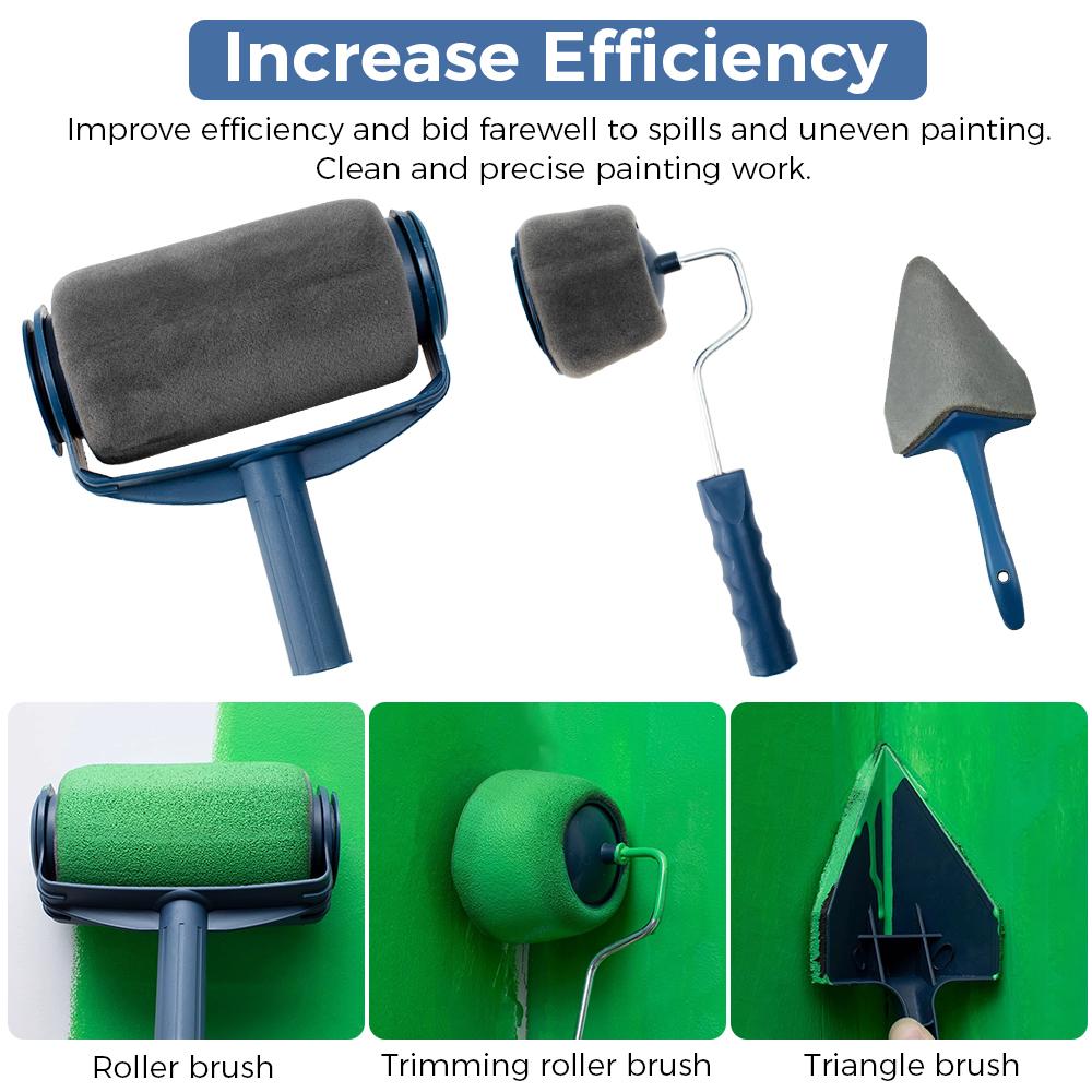 Набор для самостоятельной покраски, многофункциональный домашний декоративный валик для покраски стен, кистей, ручек, инструментов для декора стен и потолков