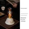 Retro Chinese Ceramic Kerosene Butter Lamp - Nostalgic Indoor Decor