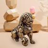 Brass Chinese Lion Figurine for Home Decor