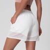 Sports Shorts Women's Summer Quick-Dry Casual Loose Quick Dry Training Middle Pants Fitness Wide Leg Fashion Tape Fashion