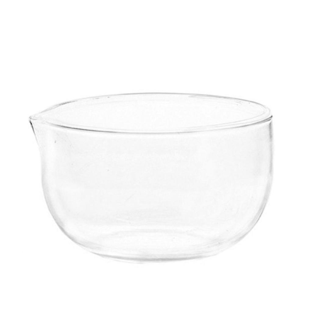 Heat Resistant Glass Mixing Bowl 350/600ml Salad Bowl with Drainage Nozzle Milk Coffee Cup Food Container Enduring